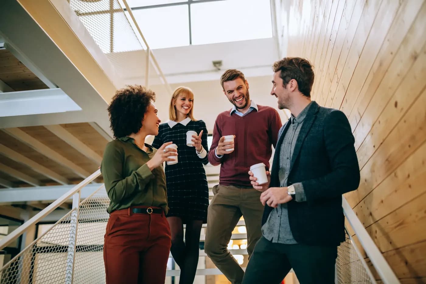 Pausa caffè al lavoro